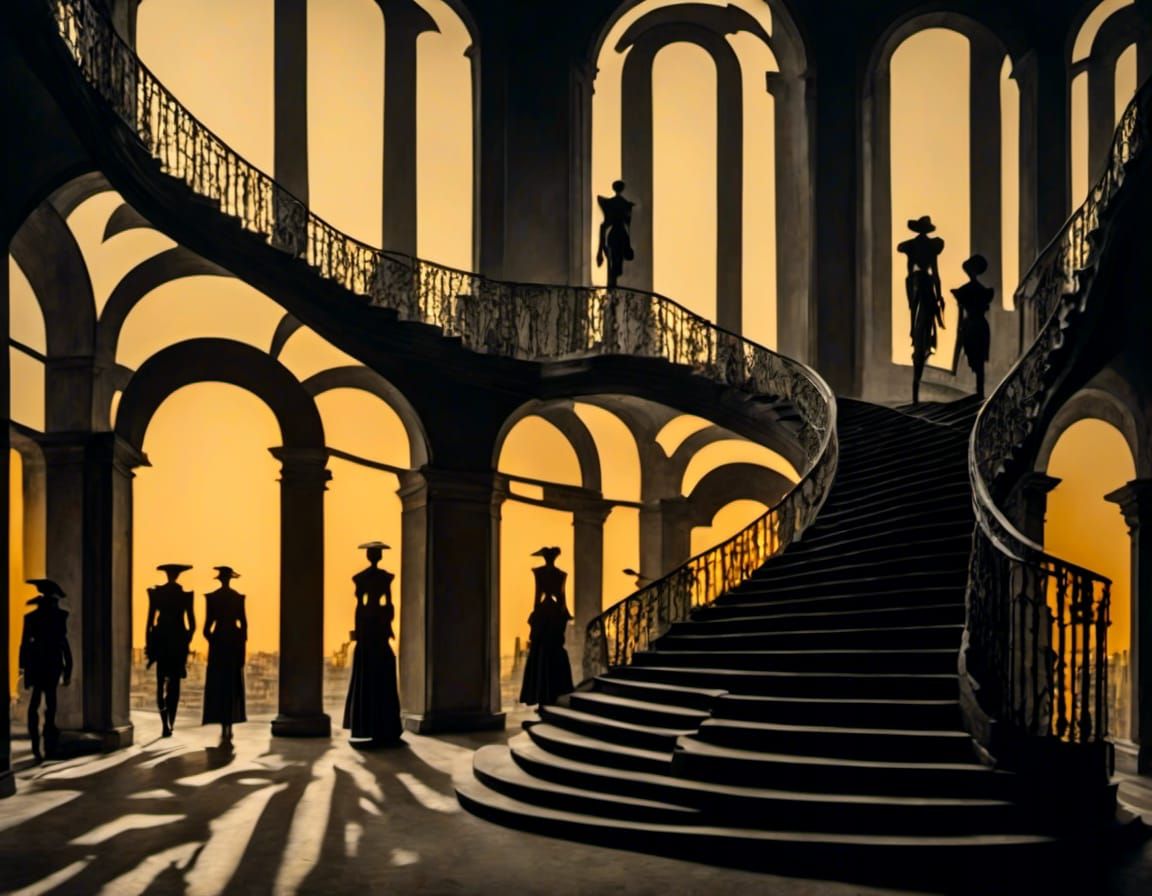 Dystopian Robot City: Stairway to Nowhere