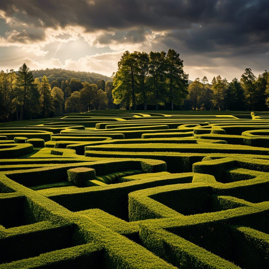 Surreal Labyrinth of Infinite Doors: Professional Photograph...