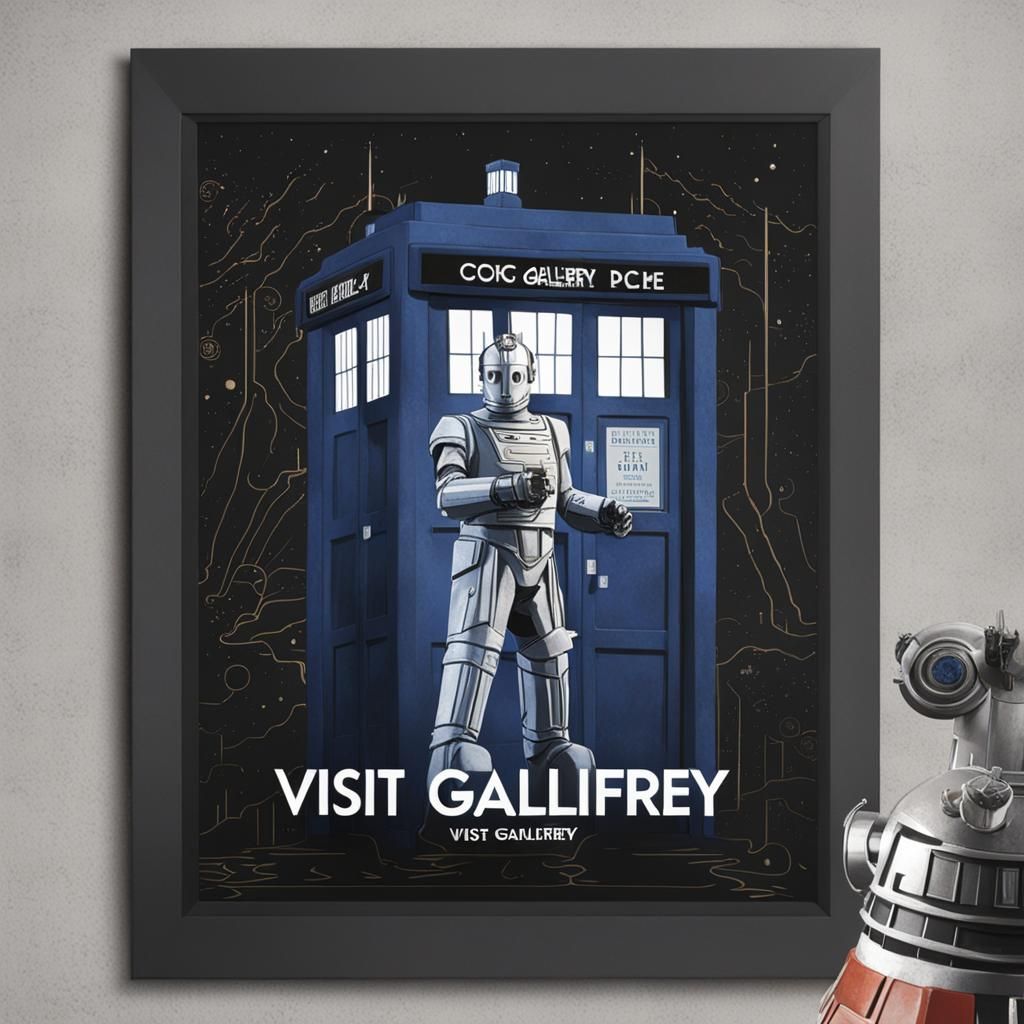 Cyberman in TARDIS Promotes Gallifrey Travel