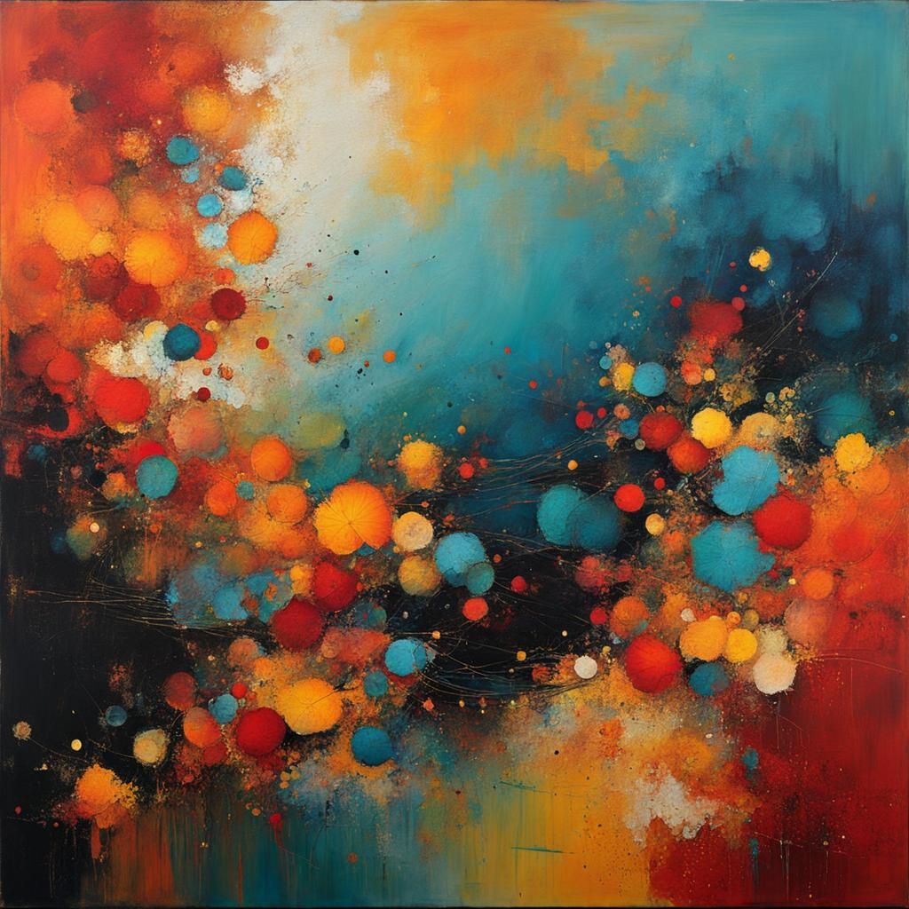 Abstract Seasons: A Colorful Fine Art Depiction
