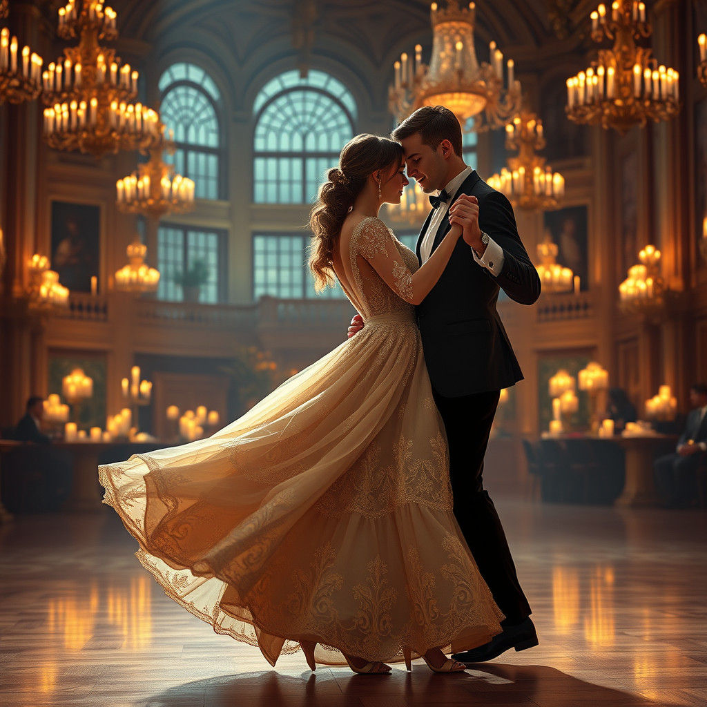 Romantic Waltz in 1800s Opulence
