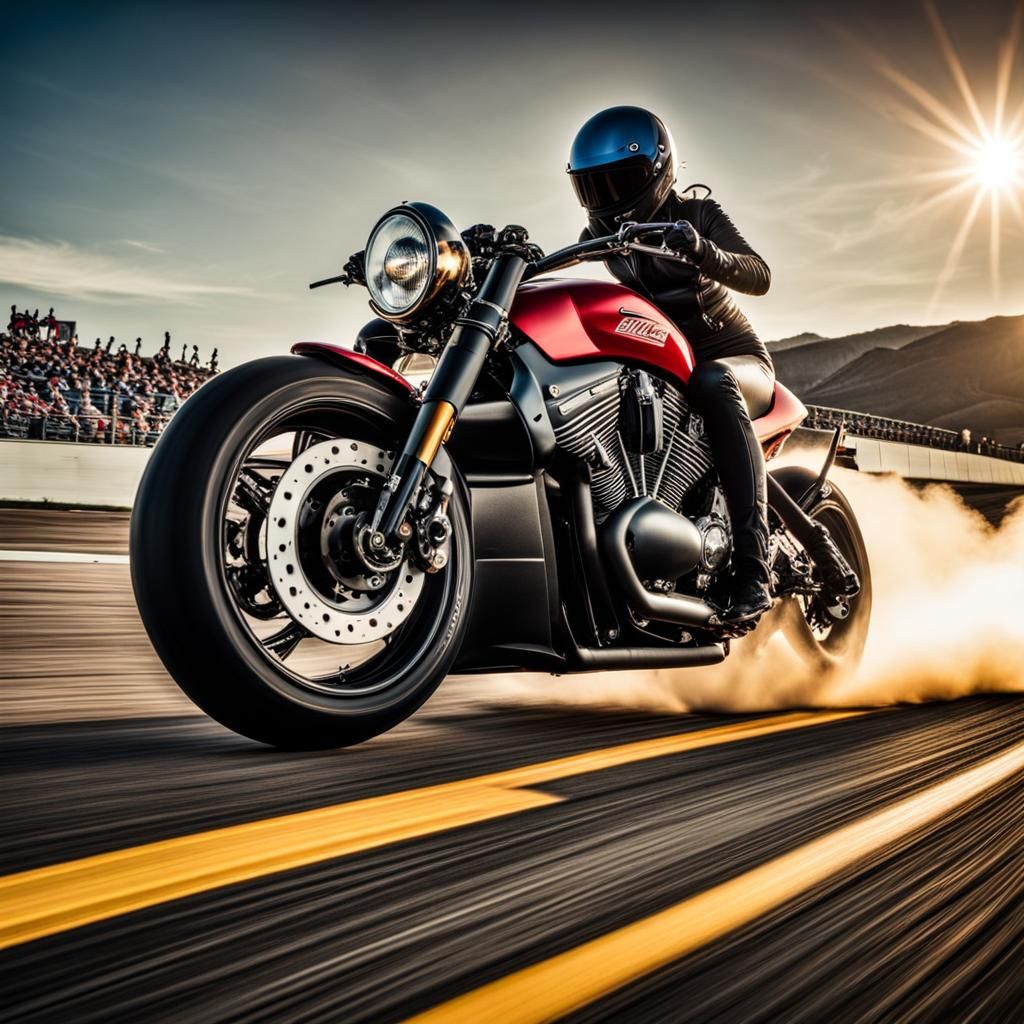 Hyperrealistic Drag Race: Muscle Car vs Superbike