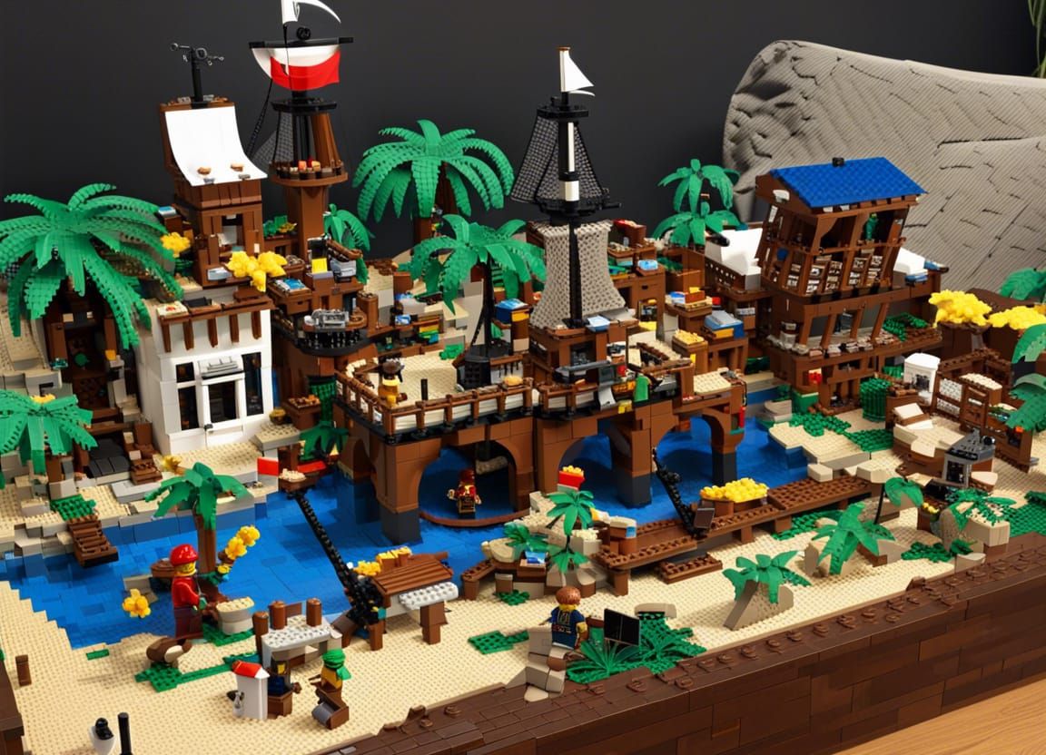 Lego Pirate Cove Playset: Toy Photography