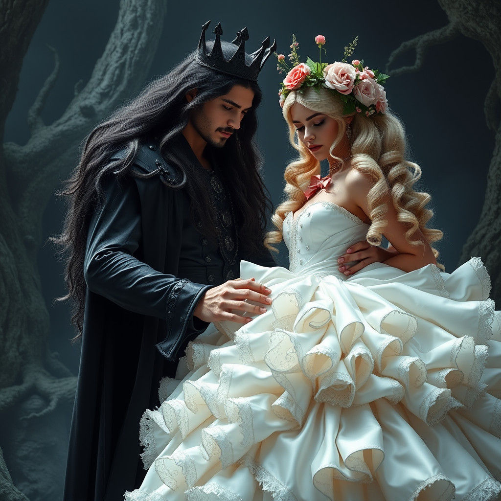 Gothic King Captures Delicate Bride