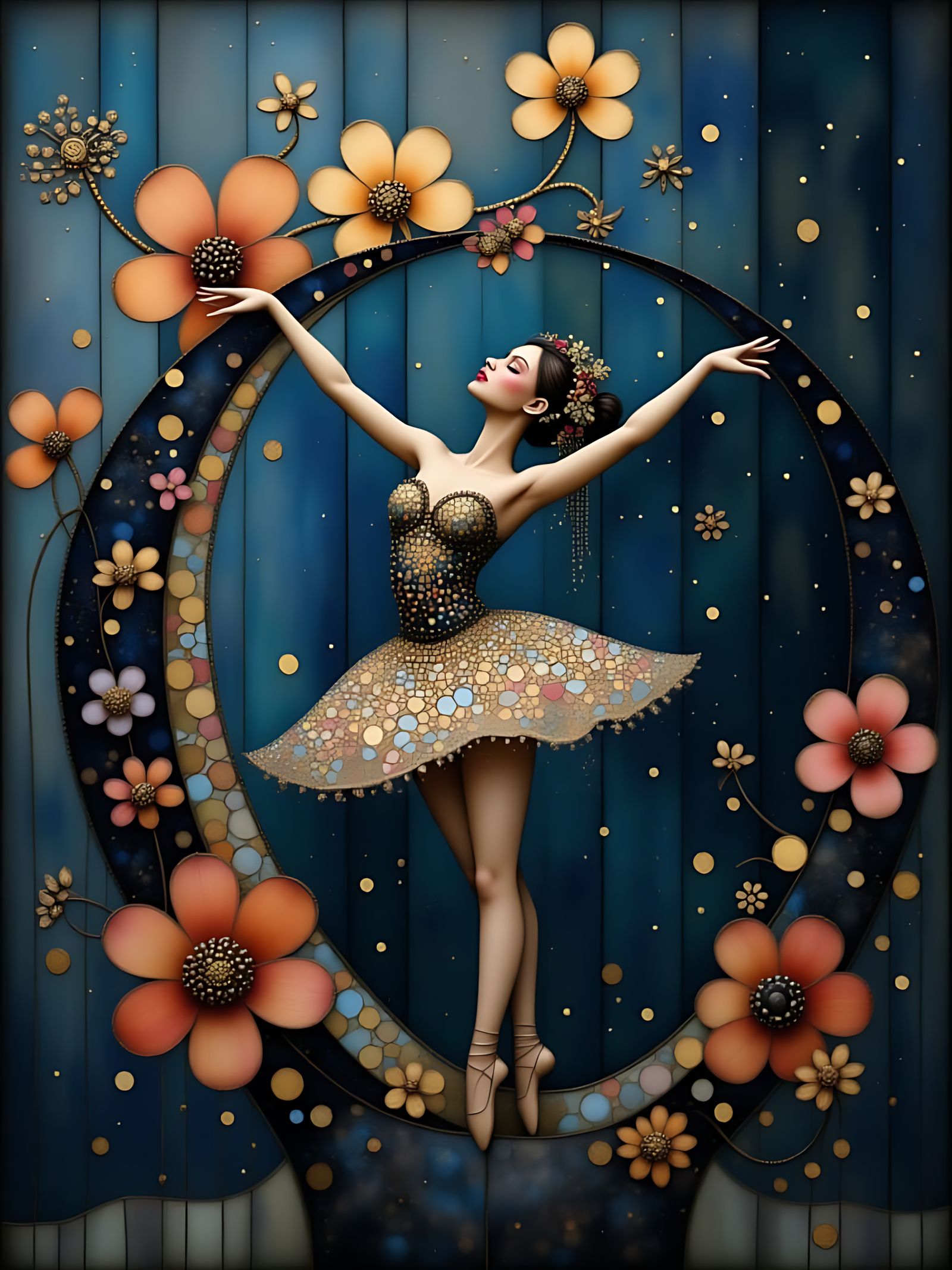 Ethereal Ballet Dancer in Whimsical Fantasy