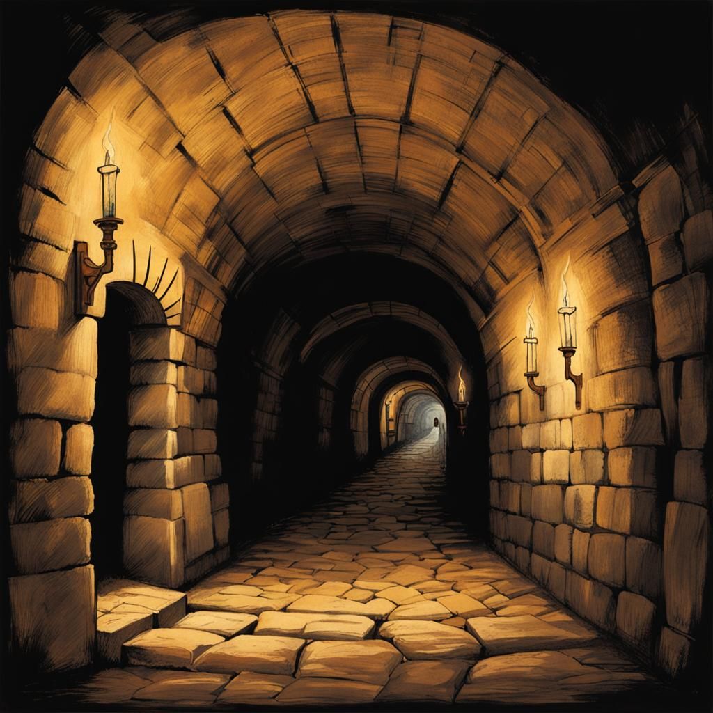 Medieval Belgrade Underground Passages in Da Vinci Style