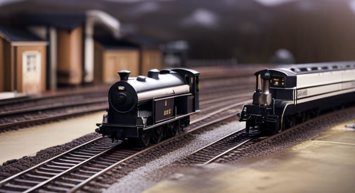 Intricately Detailed Train Station Macro Photography