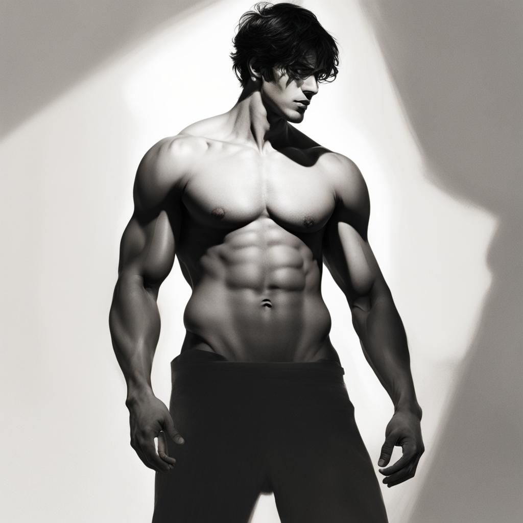 Figure Enveloped by Shadows