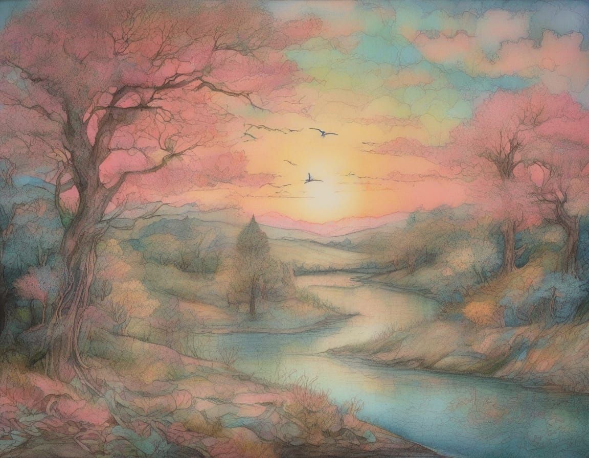 Magical Forest Map with Fairies and Treasure