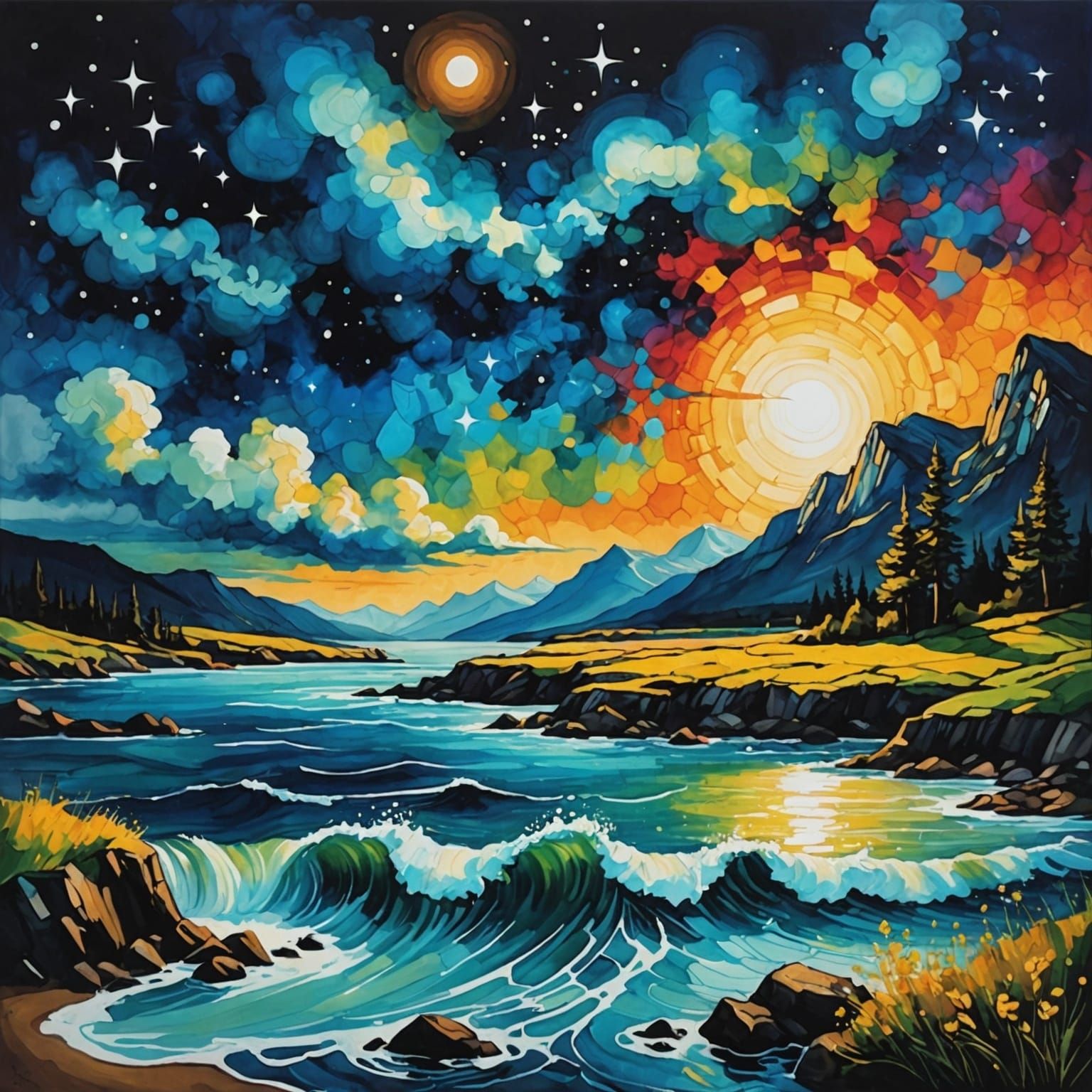 Vast Seaside Landscape