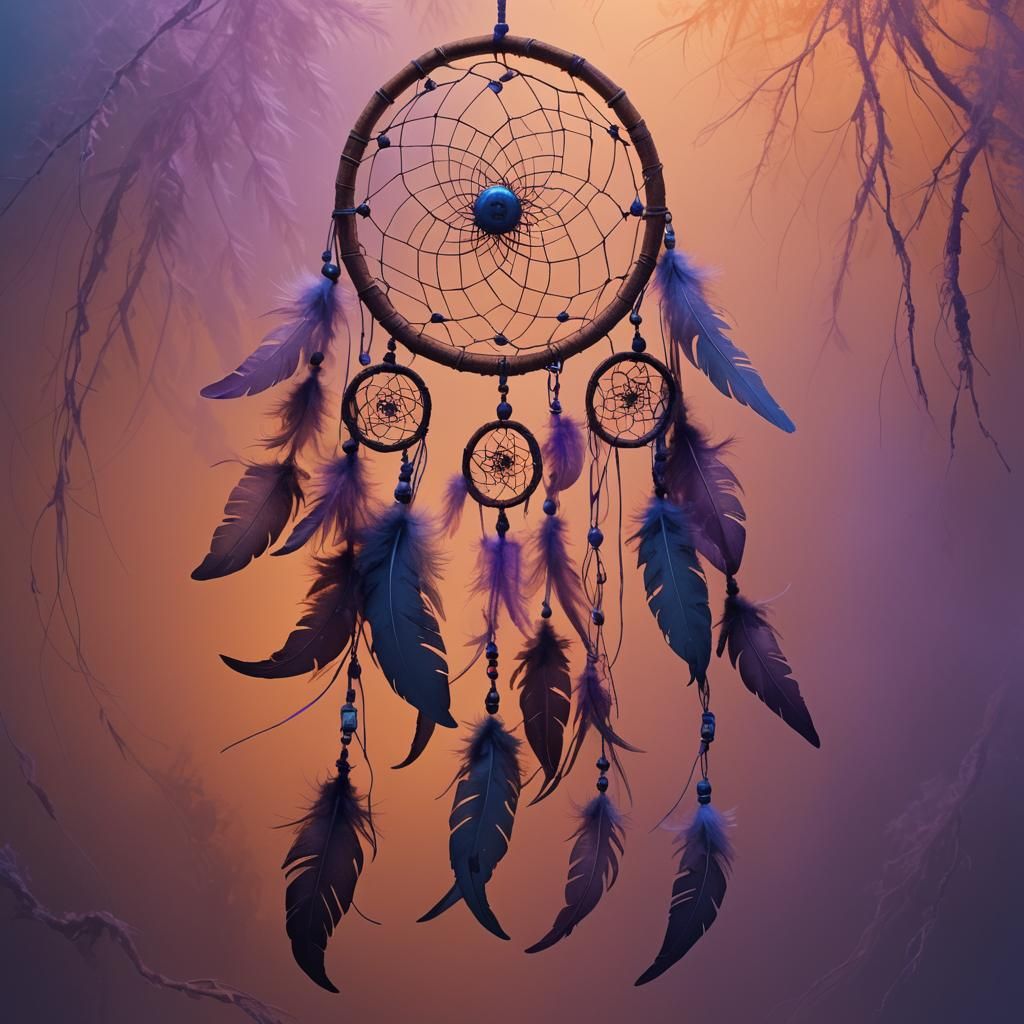 Ethereal Dream Catcher in Misty Realm