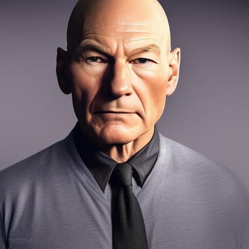 Patrick Stewart Mild Stare