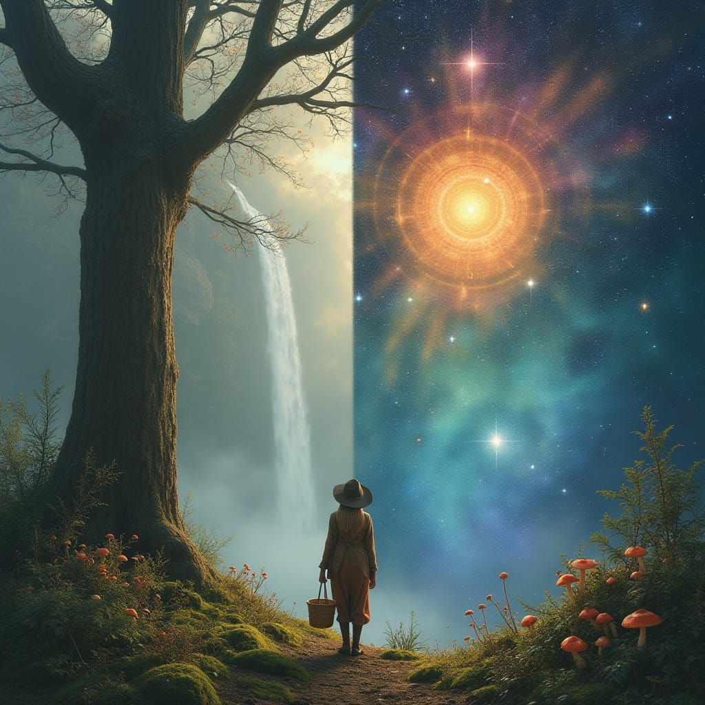 Tree of Duality: Nature's Harmony vs Cosmic Chaos