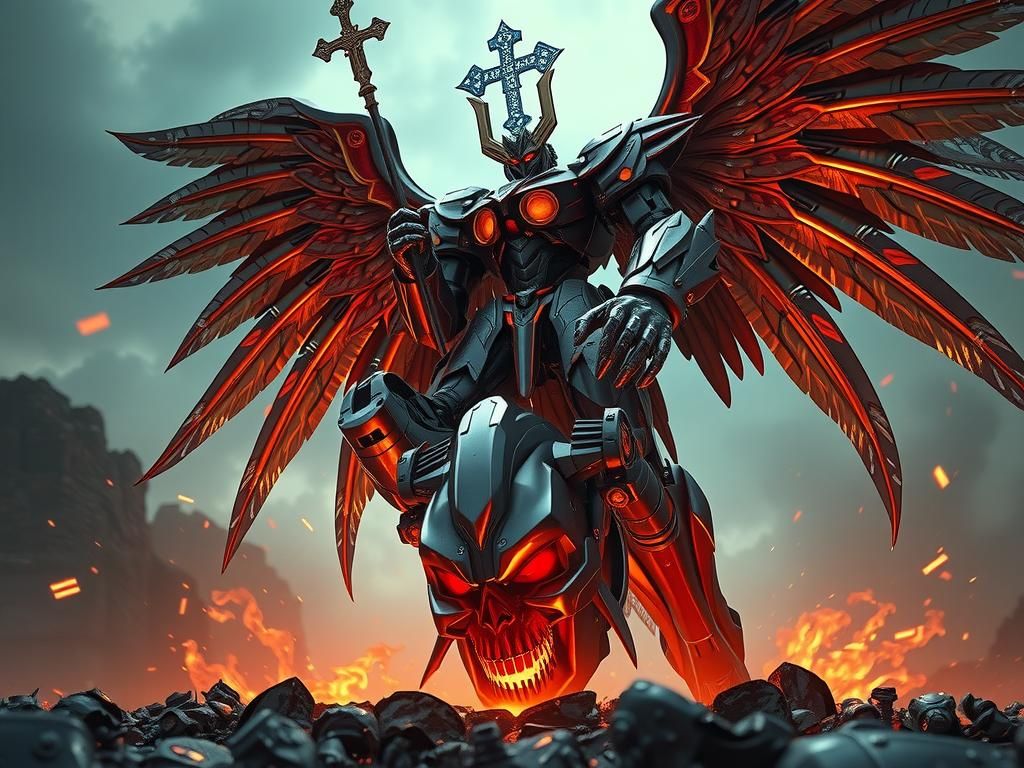 Saint Michael the Archangel as Giant Mech