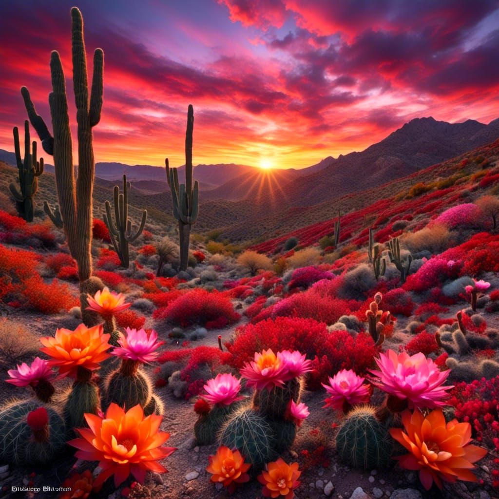 Desert blooms