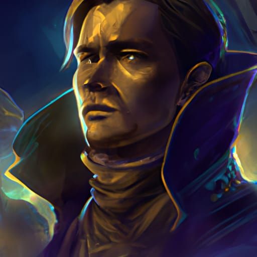 Detailed Portrait of Paranormal Investigator in Art Nouveau ...