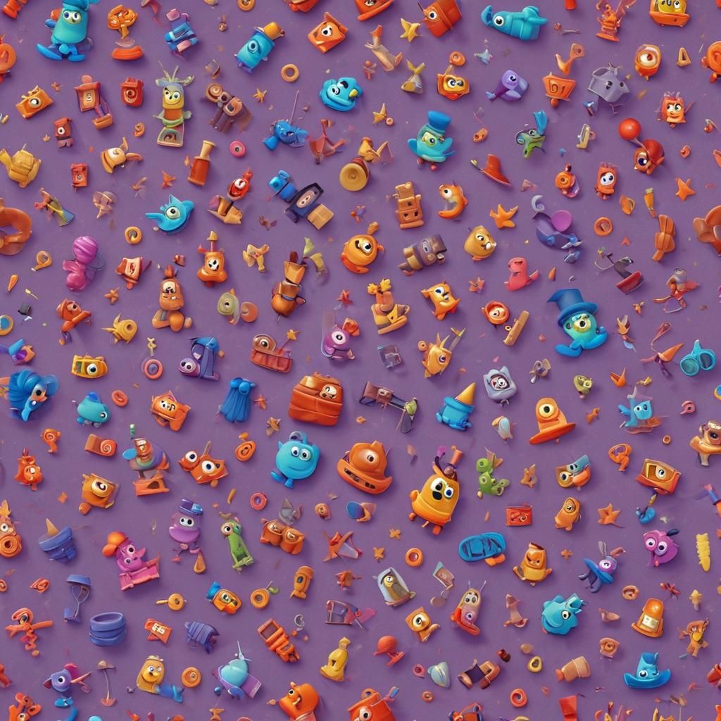 Wizard Kindergarten Class in Pixar Style