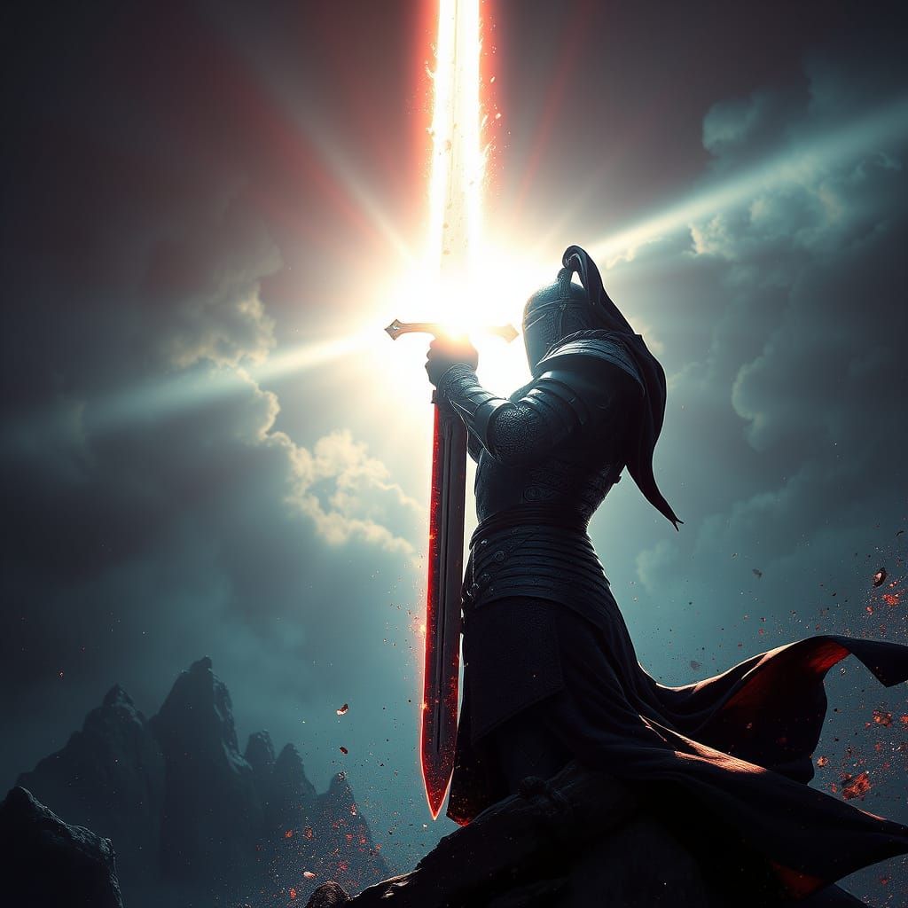 Epic Fantasy Knight in Radiant Splendor