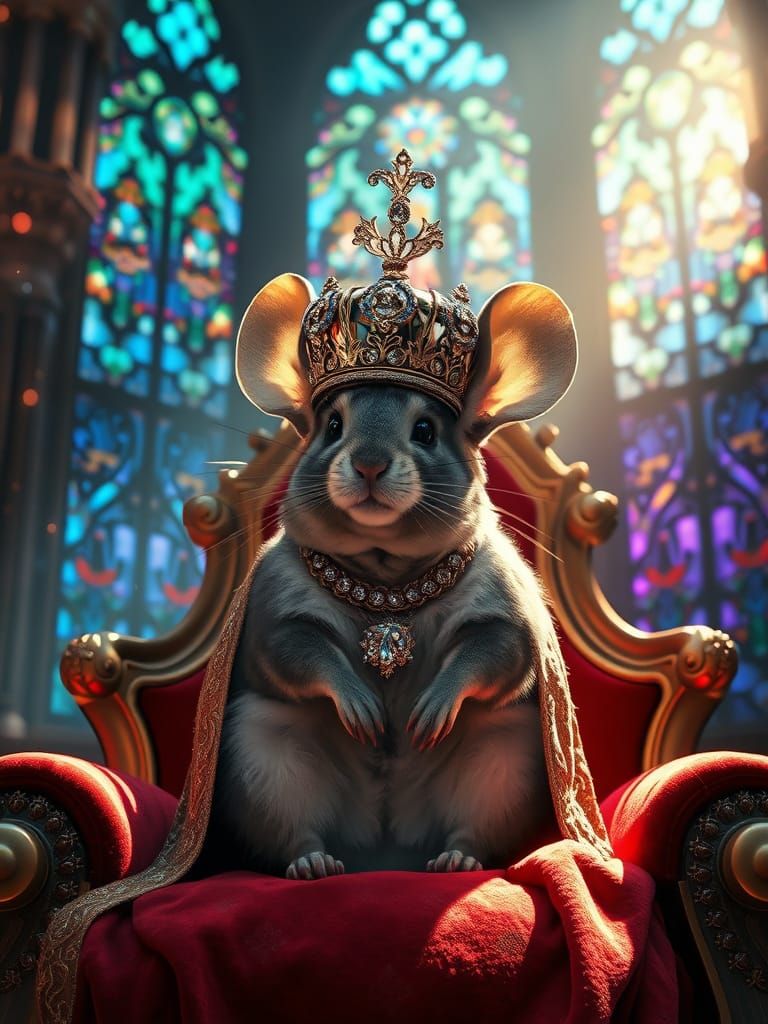 Regal Chinchilla Emperor in Stunning Unreal Engine 5 Art