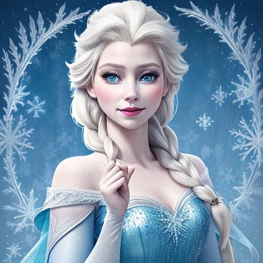 Queen Elsa from Frozen Digital Art