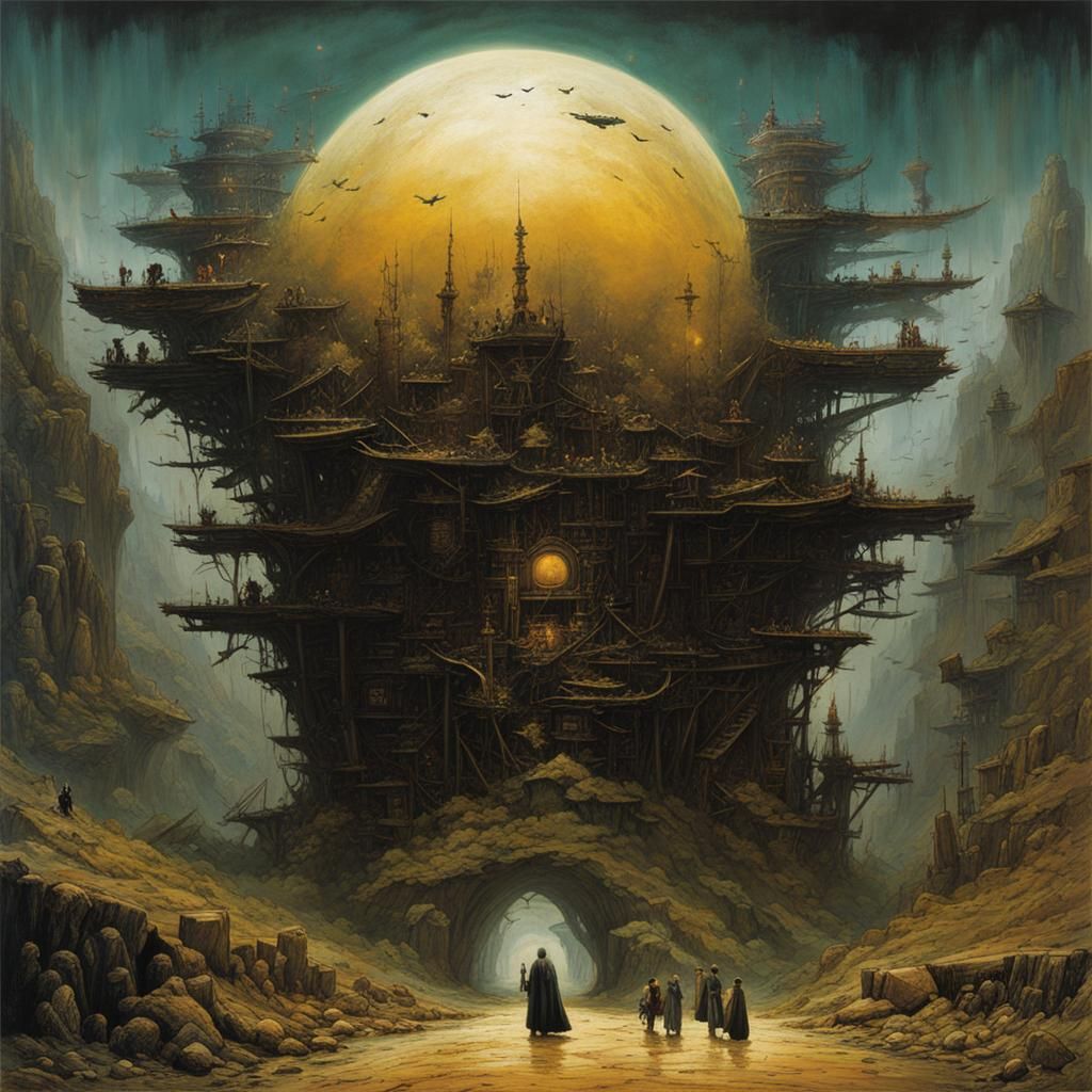 Dark Fantasy Portrait in Digital Art Style