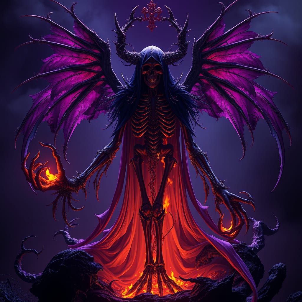 Ethereal Death in Dark Art Style