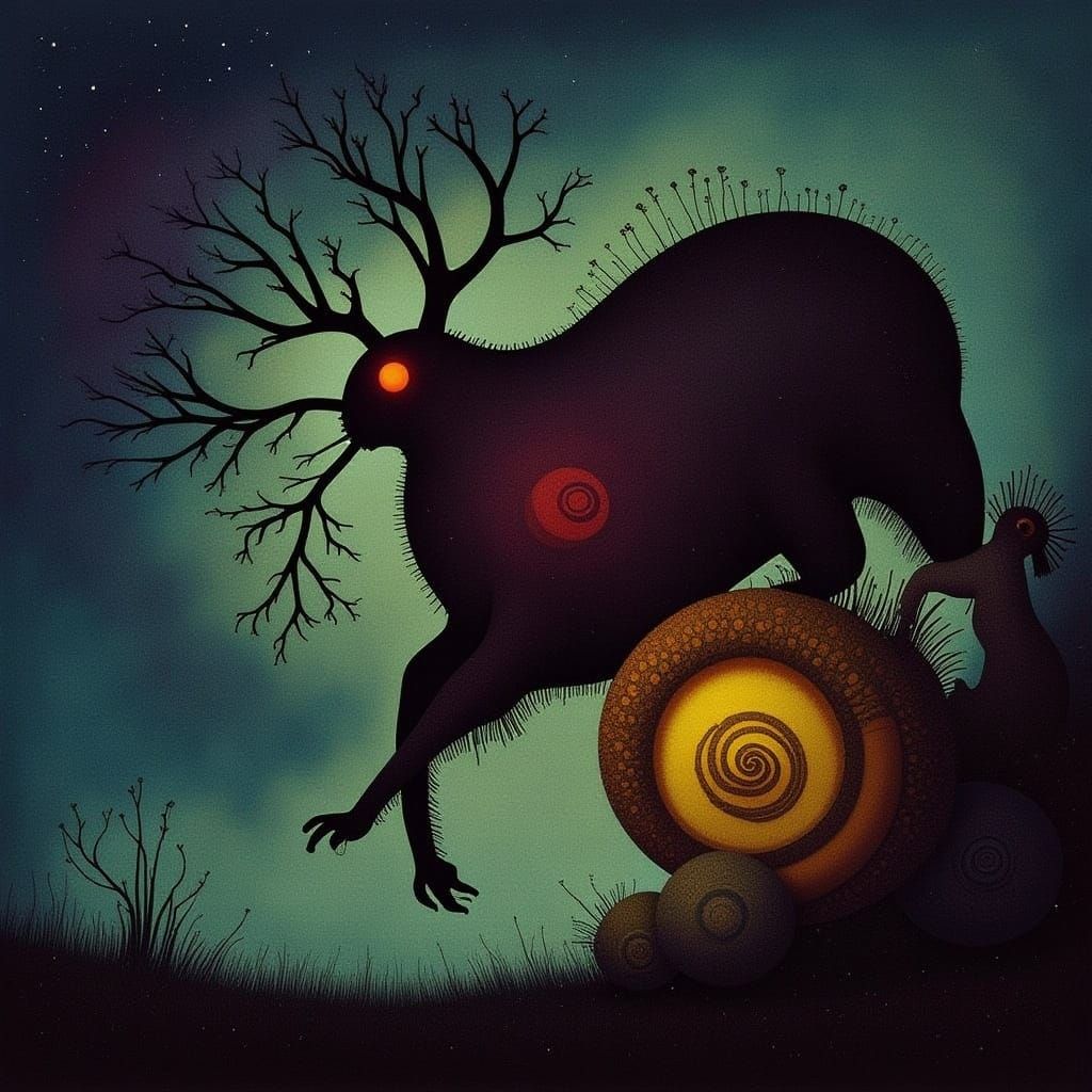 Whimsical Comic Book Splash Art in Fantasy Setting