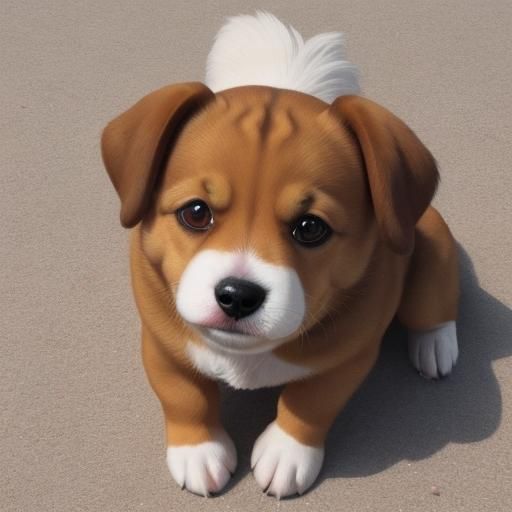 Adorable Puppy Generated from Simple Prompt