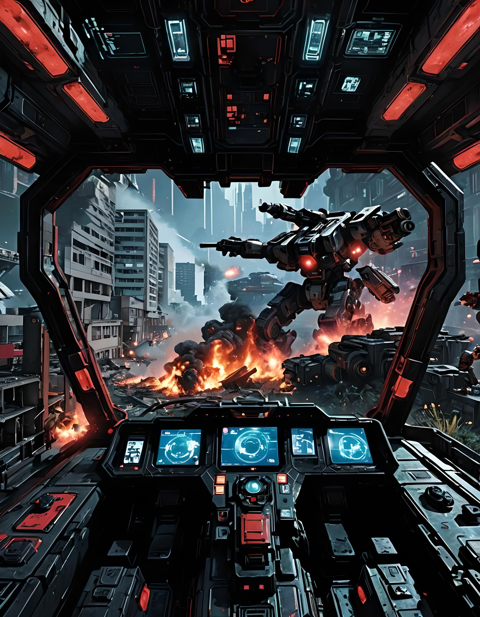 Inferno Engulfs Building: Explosive Firestorm