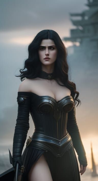 Yennefer as Hyperrealistic Digital Art Portrait