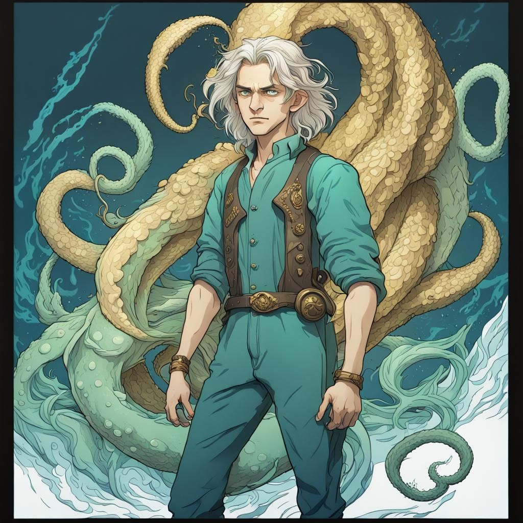 Anime boy -Summoning the Kraken