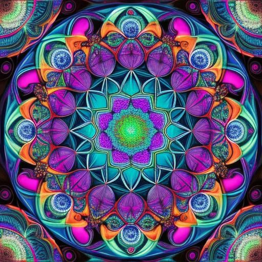 Kaleidoscopic Fibonacci Spiral in Quantum Vorticism