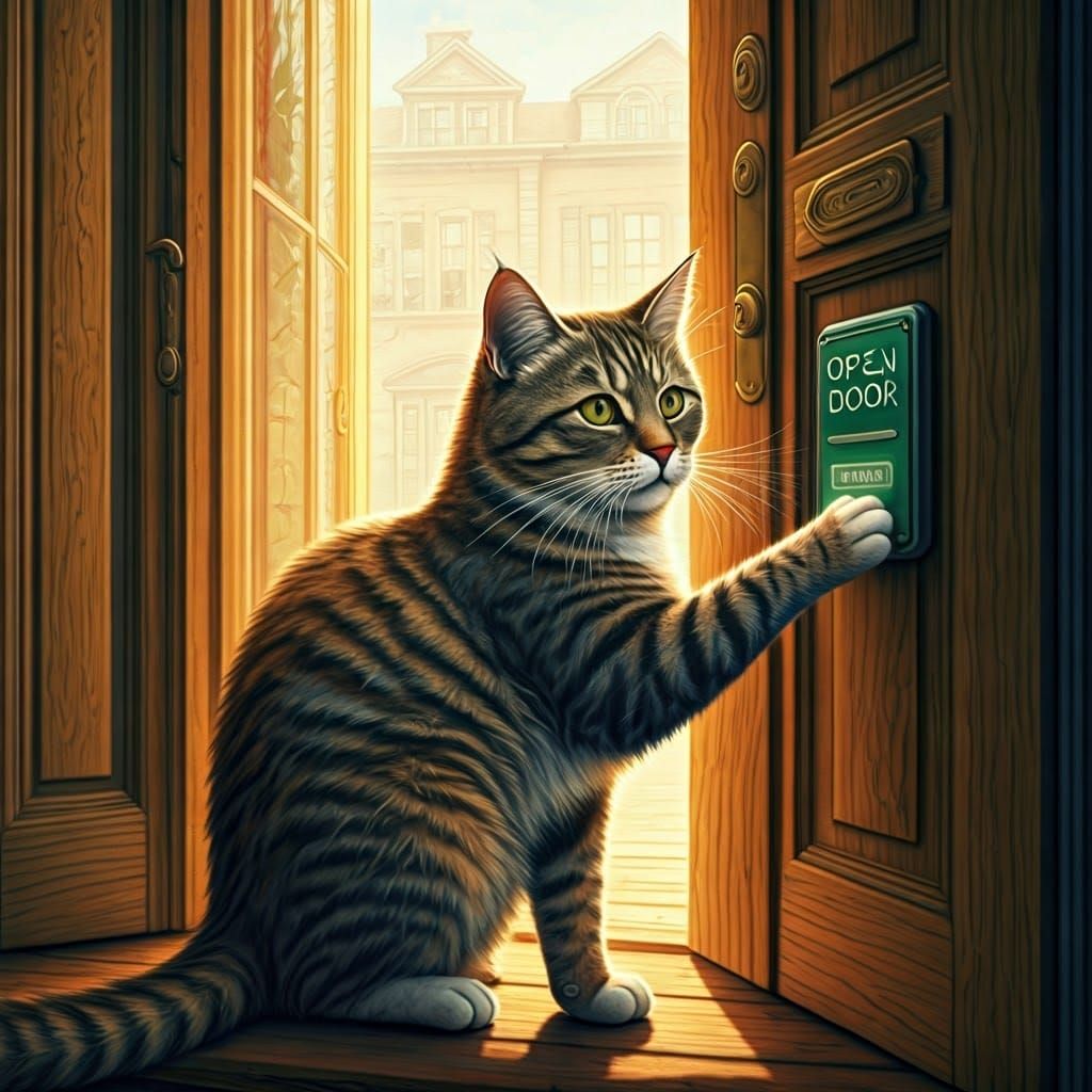 open door please
