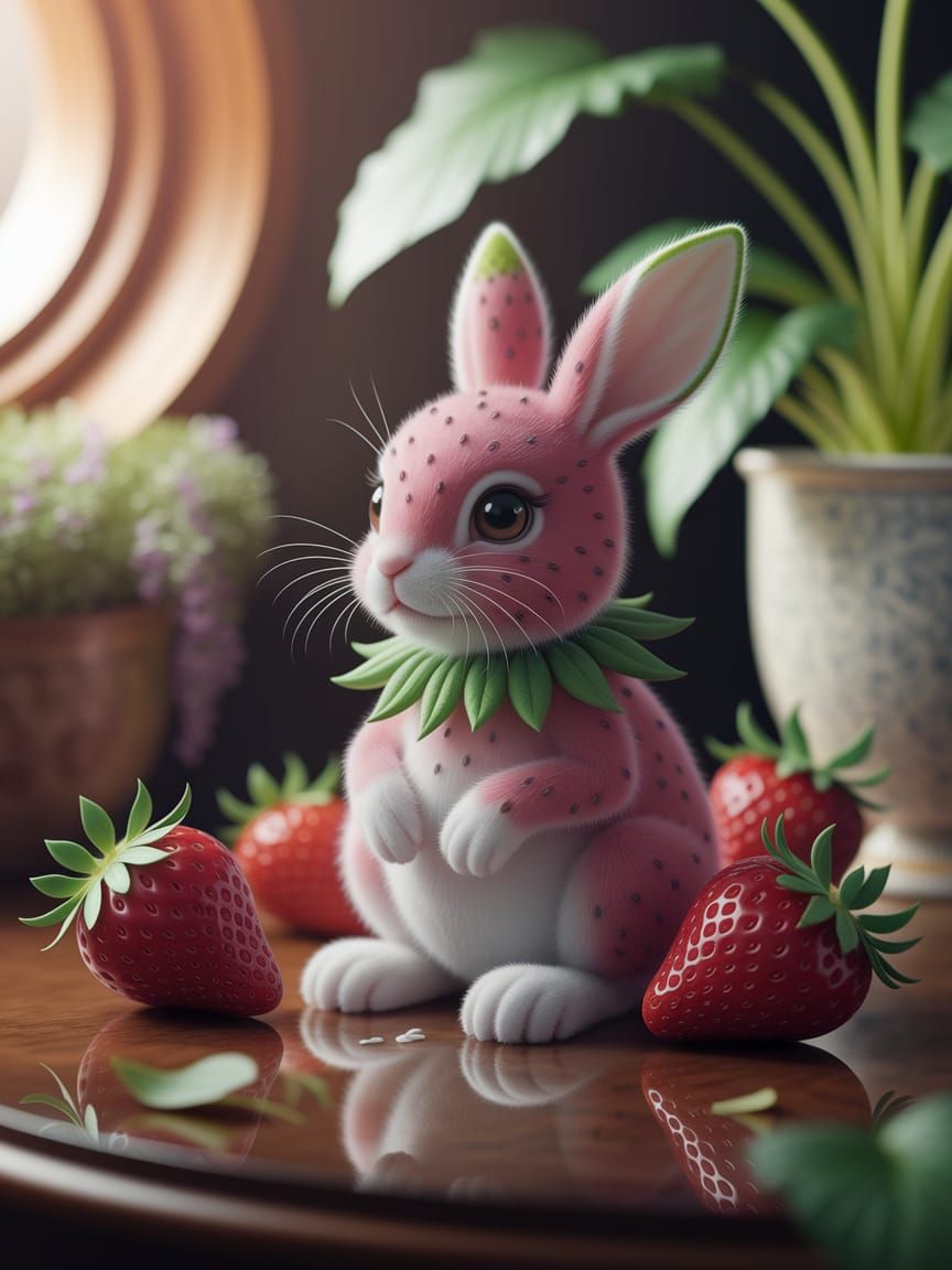 Strawberry Easter Bunny