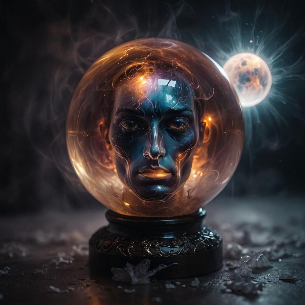 Surreal Sphere: Dreamlike Abstract Expressionism in Golden L...