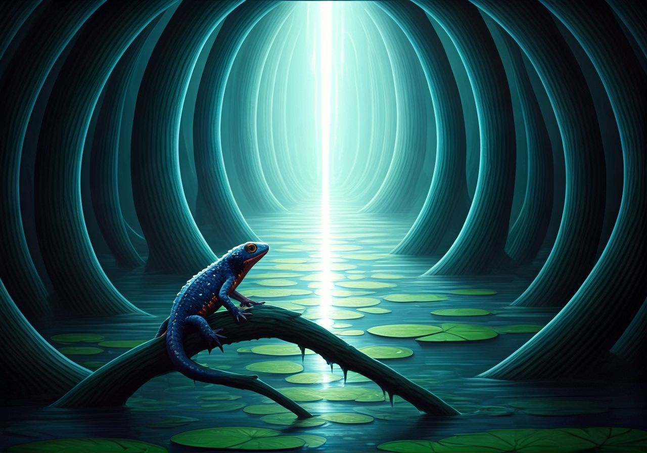 Surreal Venus Flytrap Swamp in Magic Realism