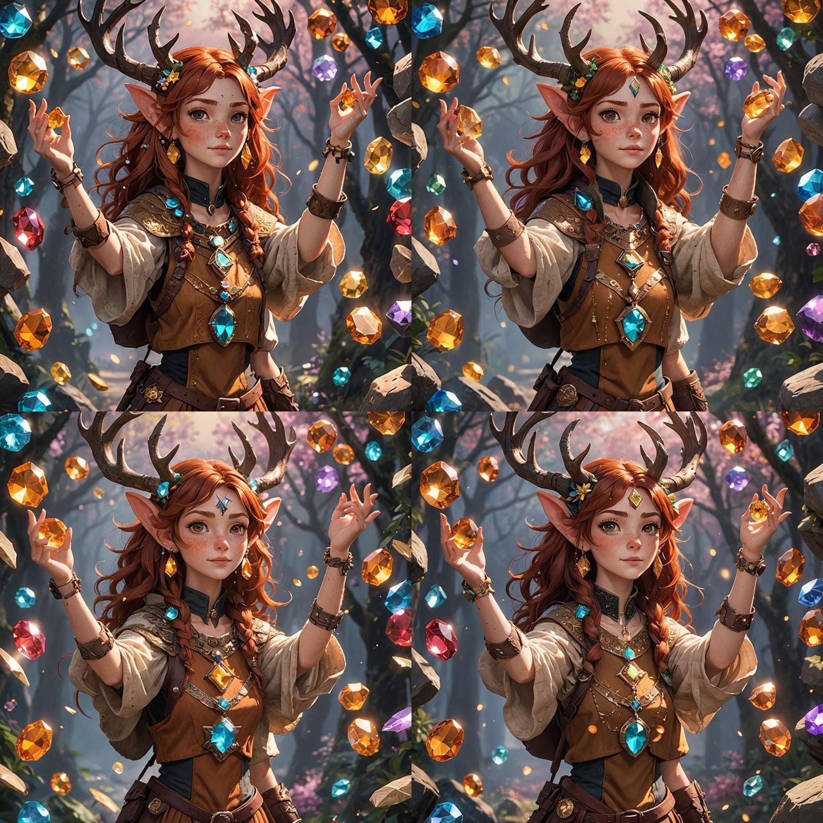 Freckled Crystal-Free Creature Without Human Ears