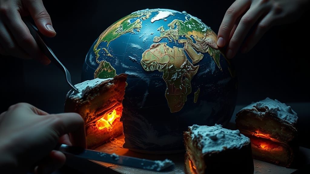 Detailed Globe Cake Reveals Earth's Core
