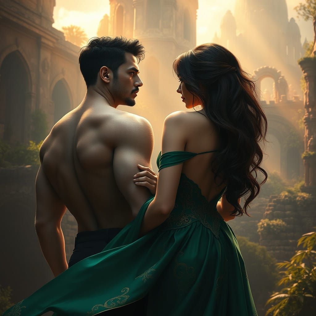 Mysterious Encounter in a Fantastical Realm