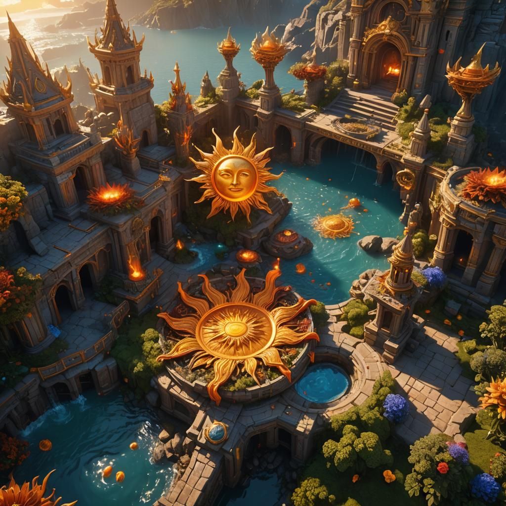 Fantastical Sun Bath in Deep Color