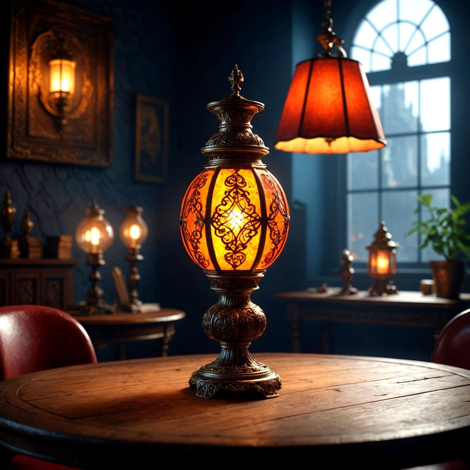 Glowing Lamp Fantasy Concept Art