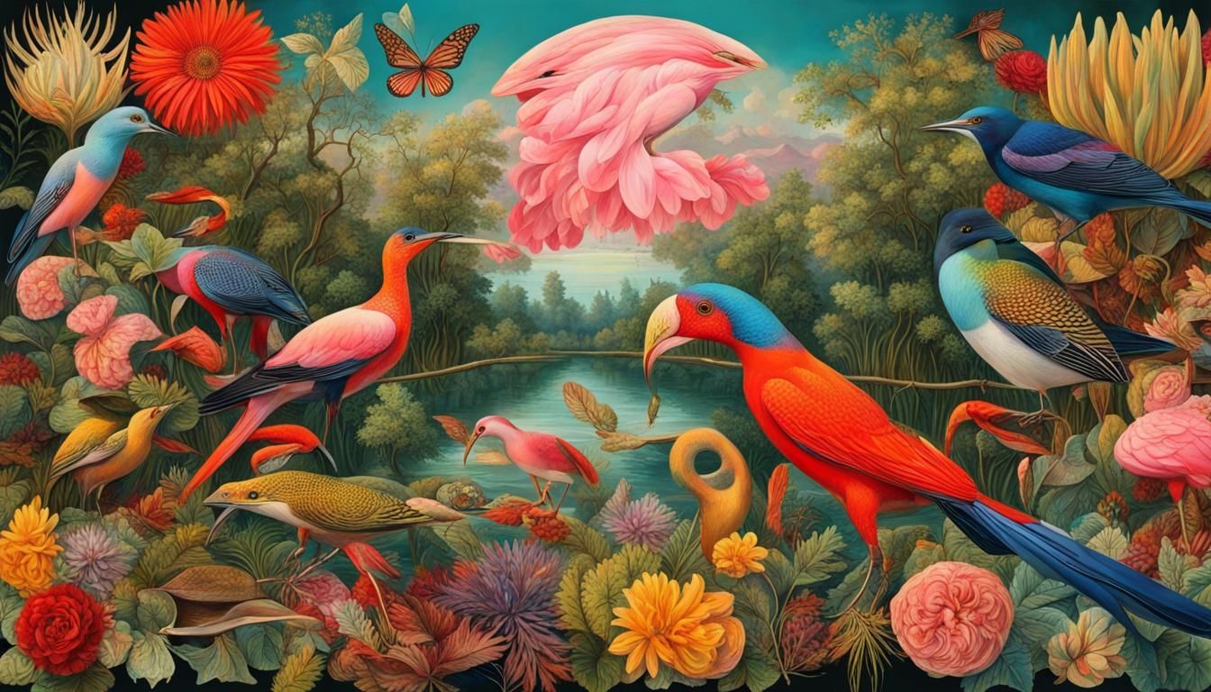 Maximalist Nature Art Explosion