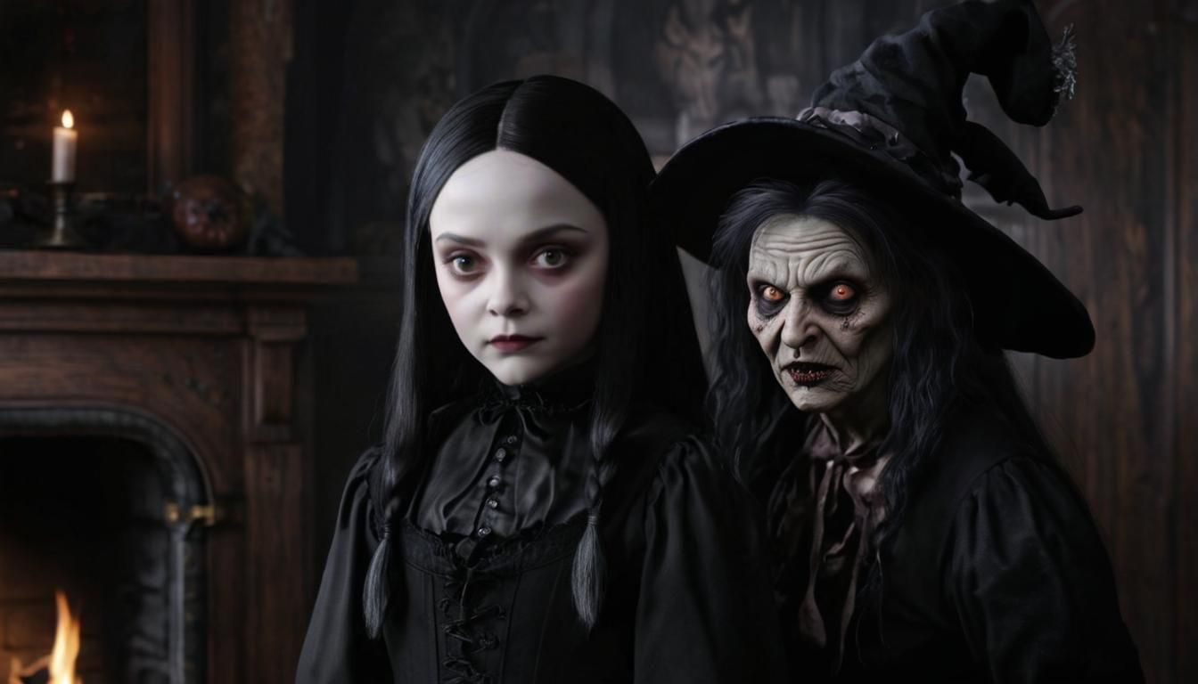 Sinister Zombie Witch in Moody Rembrandt Lighting