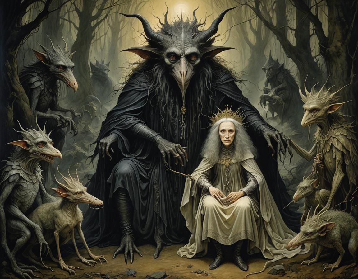 Menacing Hobgoblins Surround Princess, Froud and Carrington ...