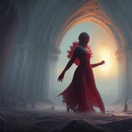 Strawberry Frozen Nova in Dark Fantasy Style