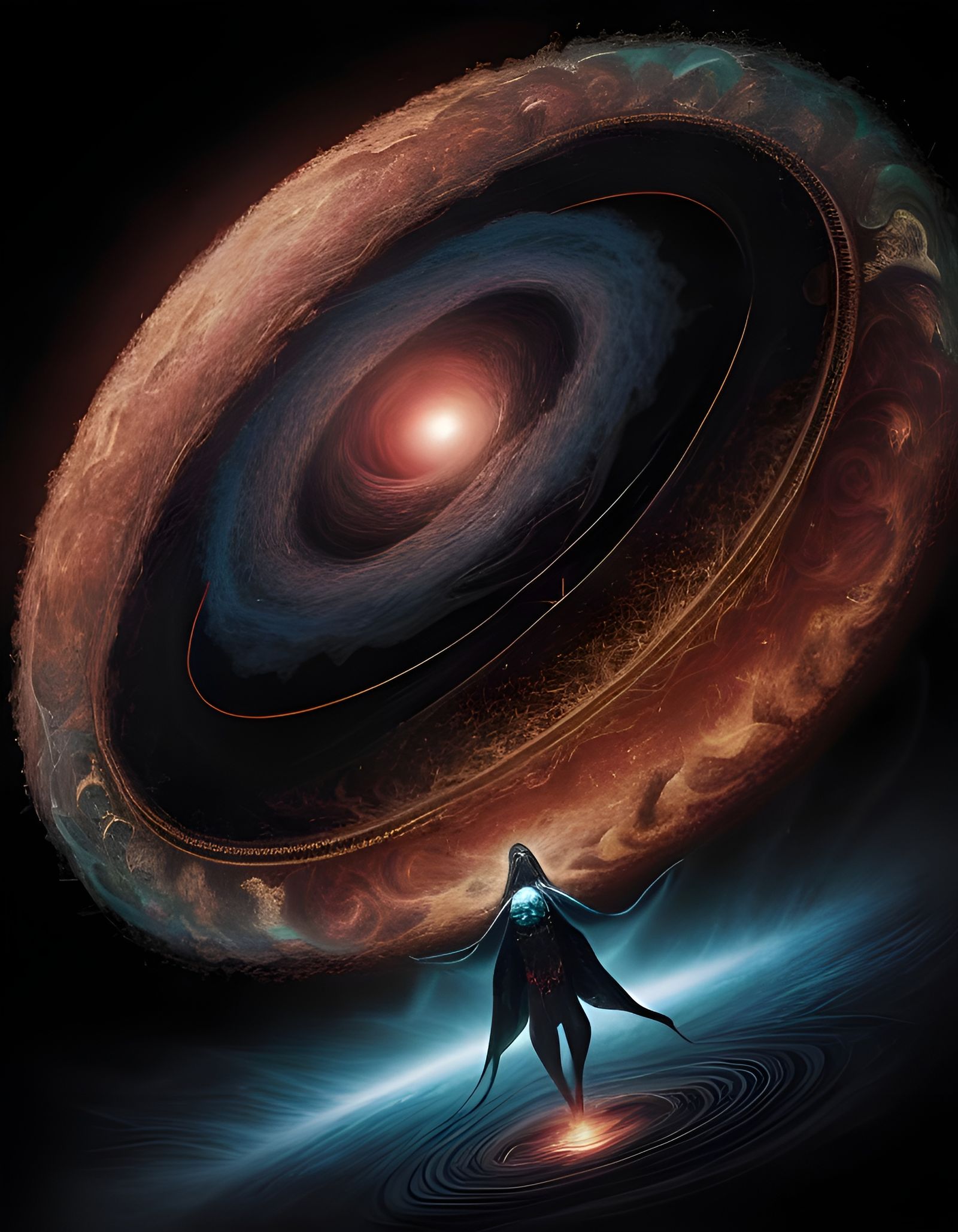 King of Chaos: Surreal Dark Symbol in 8k