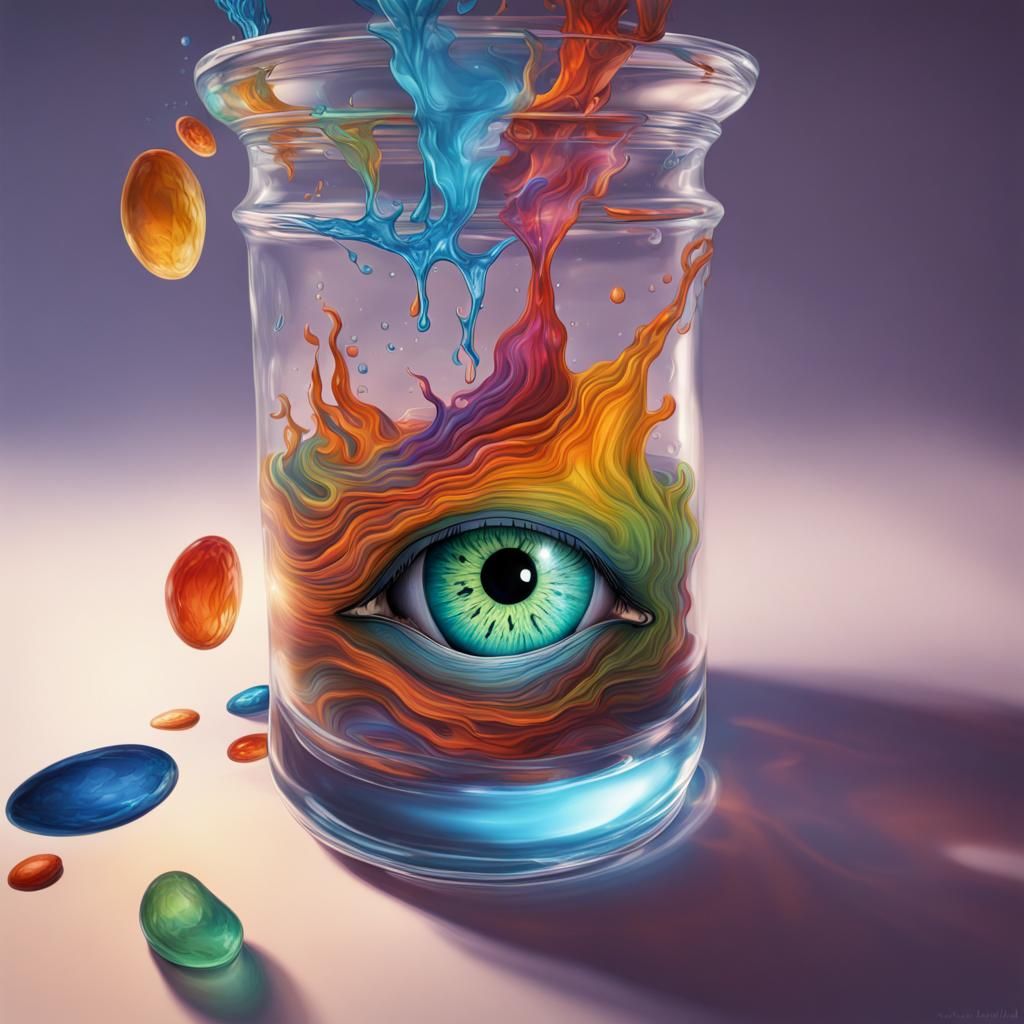 Disturbing Wizard Shop Display in Hyperrealistic Style