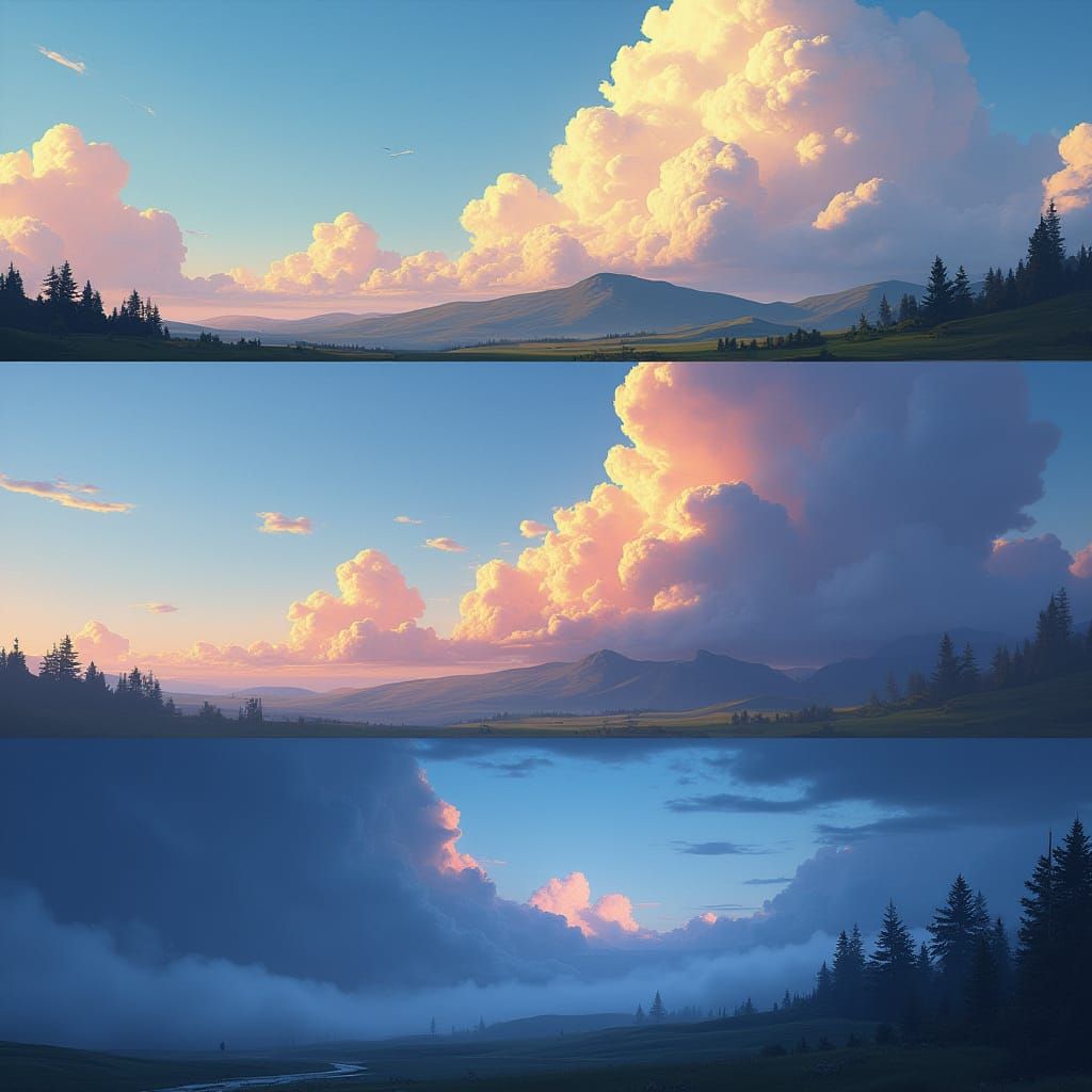 Ethereal Landscapes in 7 Weather Worlds