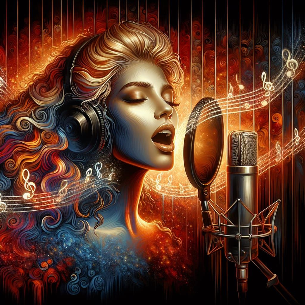 - Full of passion, she records her next big successful song -