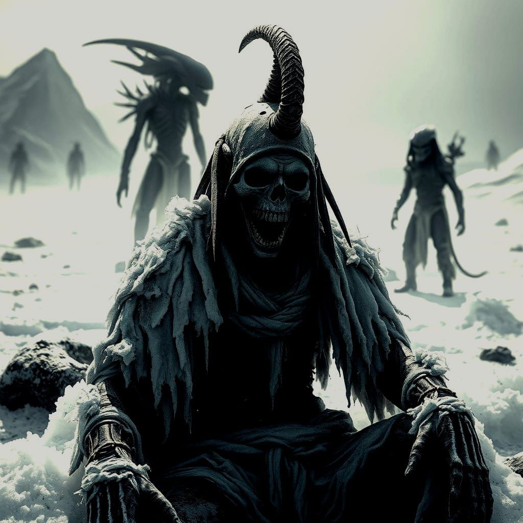 Frozen Human Discovered by Alien and Predator Franchises